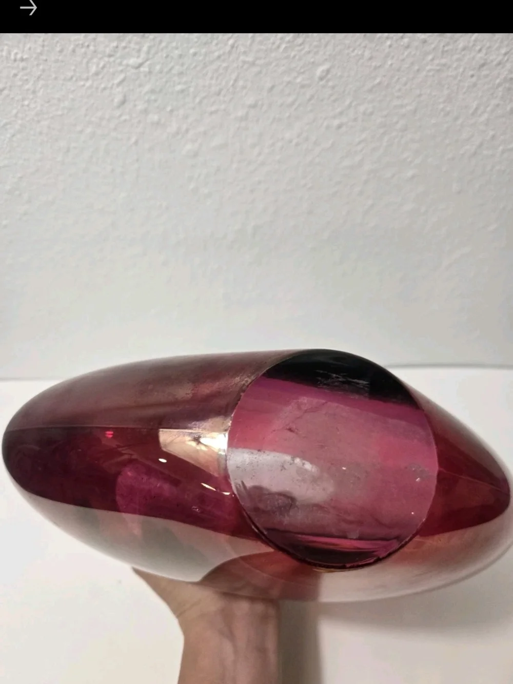 Deep Ruby Glass Vase